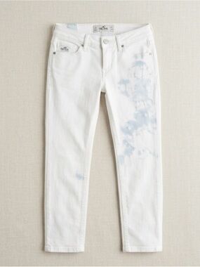 Hollister Low-Rise Bleach White Skinny Jeans Sz 3R (W26xL29)